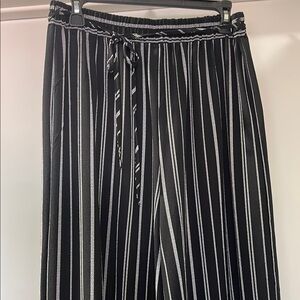Black and White Striped Pants